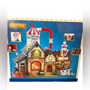 Lemax Bells Gourmet popcorn factory village